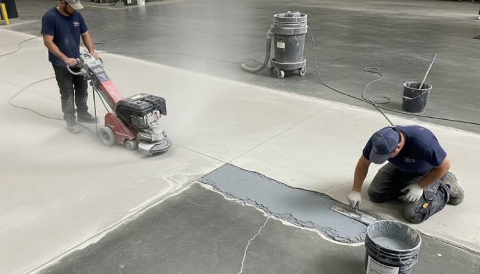 تمیز کردن و زدن پرایمر و آماده سازی مواد رزین و سخت کننده