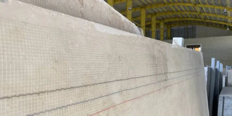 مش فایبرگلاس روی سنگ